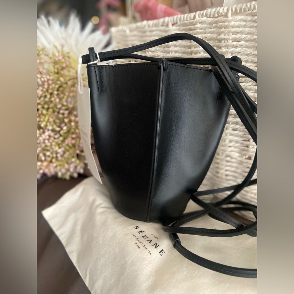 Sezane Smooth Leather Nano Romie Bag …NWT - Picture 2 of 13